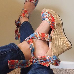 Ugg Lucianna ribbon wedge sandal